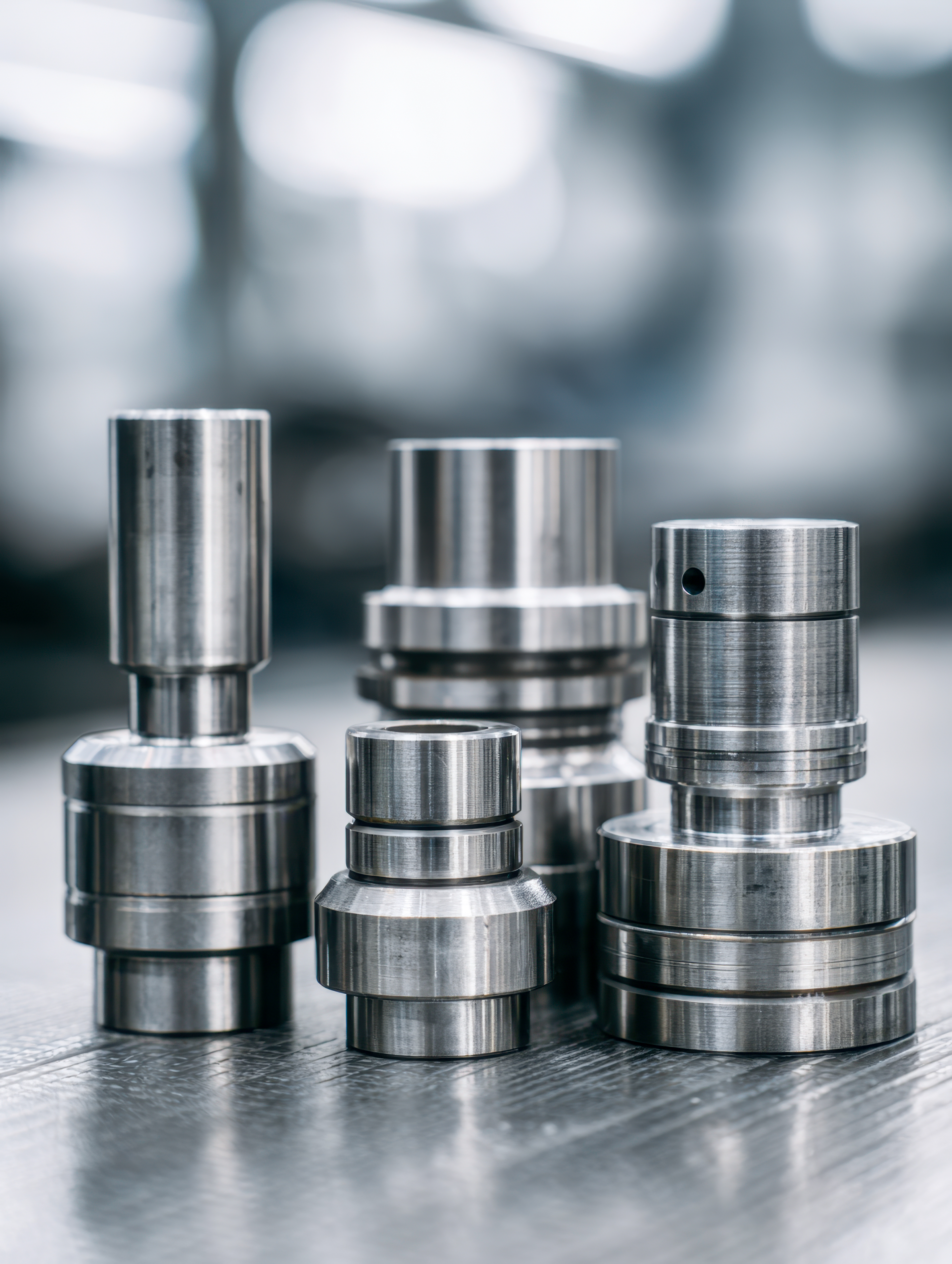 Precision-machined metal components