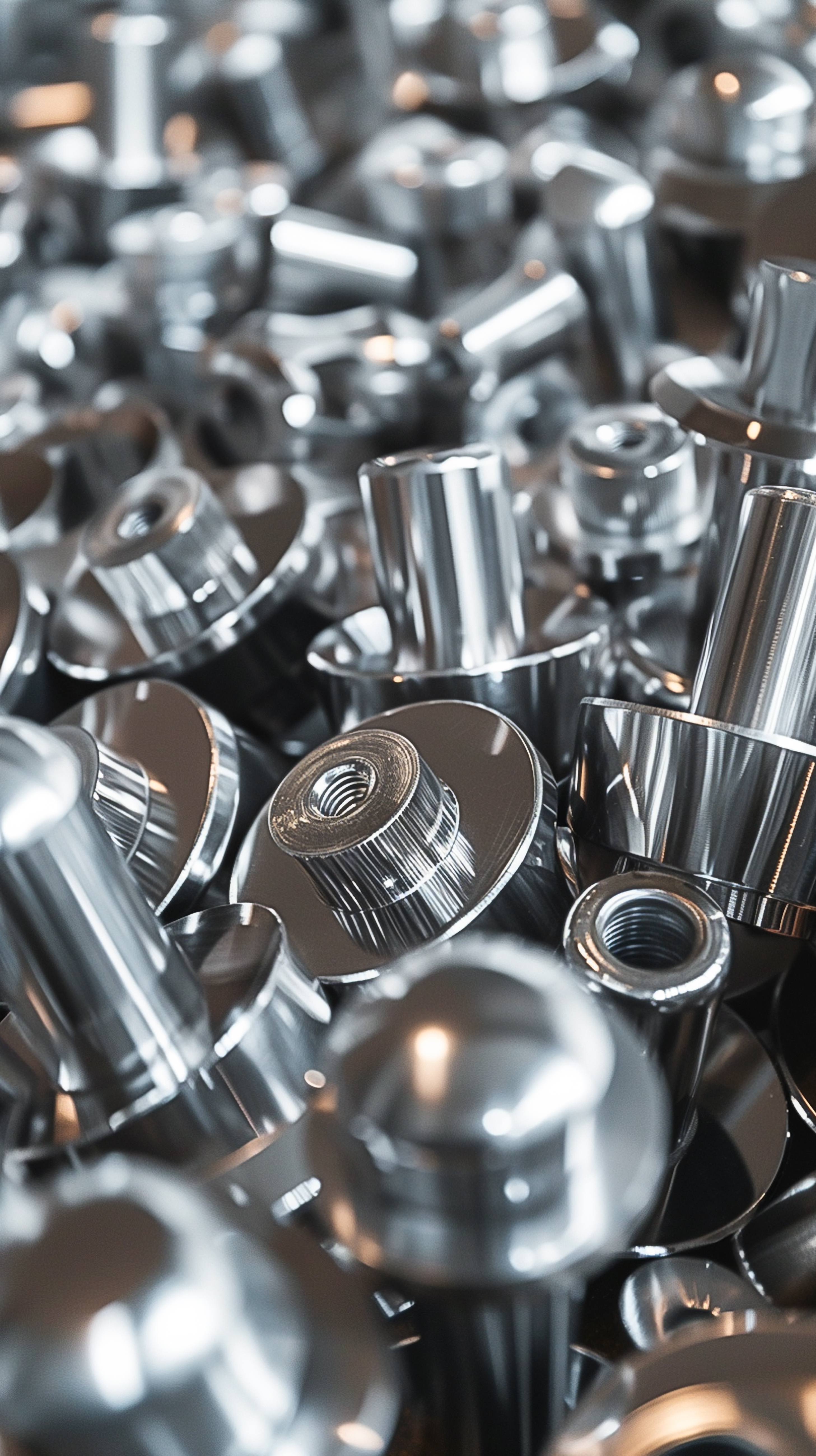 Precision metal components undergoing quality assurance